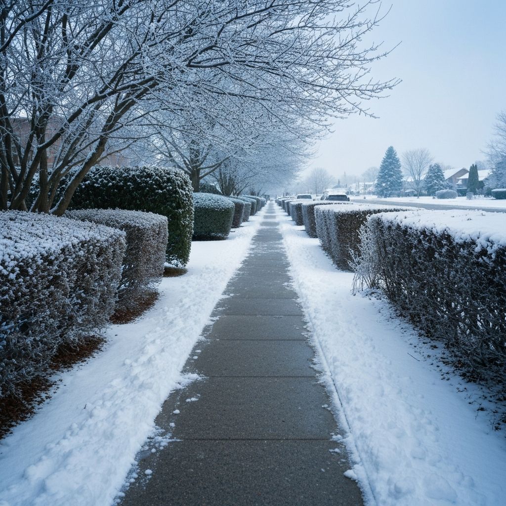 Cleared sidewalks and walkways
